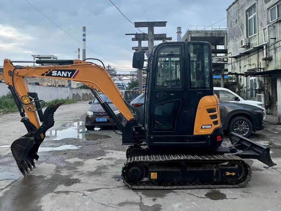 Sany SY35U 2nd Hand Diggers Pre Owned Mini Excavator Hydraulic Crawler 3.5 Ton