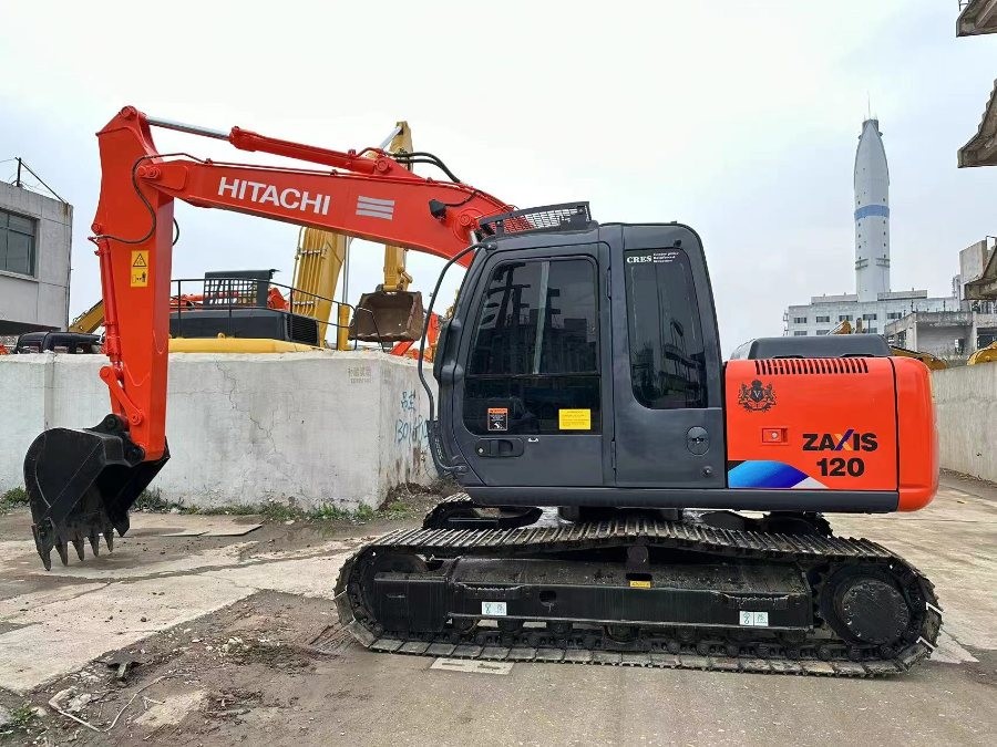 12200KG Hydraulic Second Hand ZX120 Hitachi Excavator Crawler Diggers 120