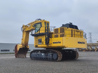 Original Second Hand Komatsu Excavator PC2000-8 Large Earth Moving Machinery
